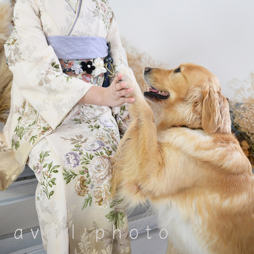 振袖姿で笑顔の娘さん（札幌の写真館にて撮影）